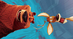 Elliot and Boog take a picture in TATR