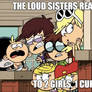 The Loud Sisters watching 2 Girls, 1 Cup