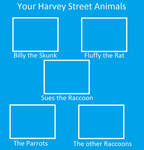 Your Harvey Street Animals Blank Meme by DEEcat98