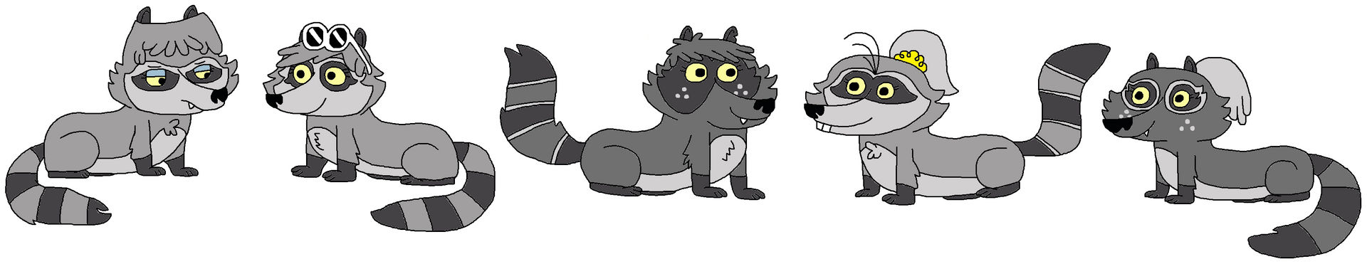Older Loud Sister Raccoons