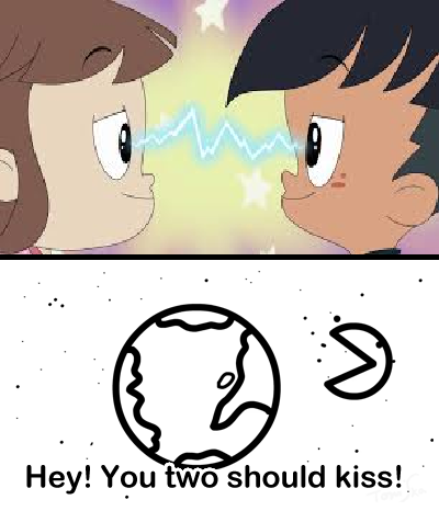 The Moon wants Audrey and Melvin to Kiss