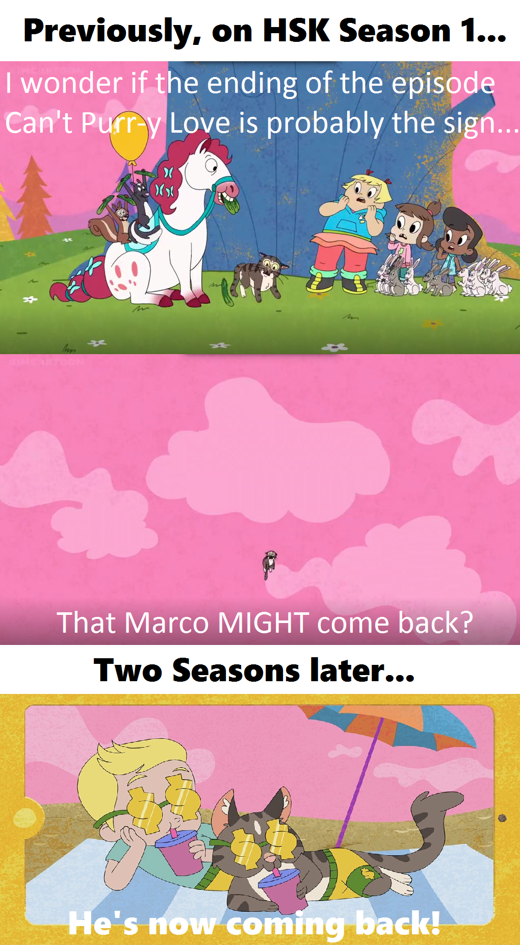 Marco will be back in Season 3