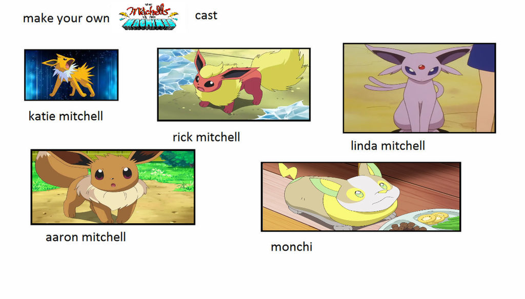 Pokemon Mitchells vs The Machines Cast