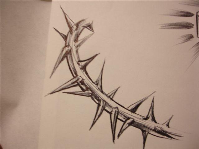 photo Thorn Branch Drawing thorn sketch by chicanochop on deviantart