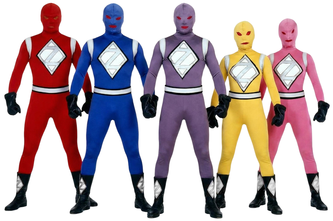 Mighty Morphin Power Rangers - Dark Rangers by RabbitRangerCZ on DeviantArt