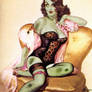 Zombie pinup