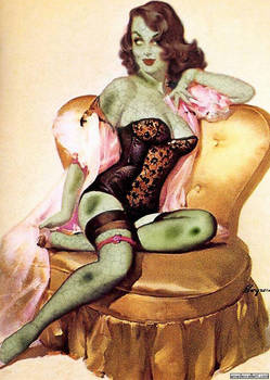 Zombie pinup