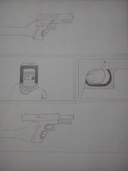 Unfinished Glock Shooting Comic