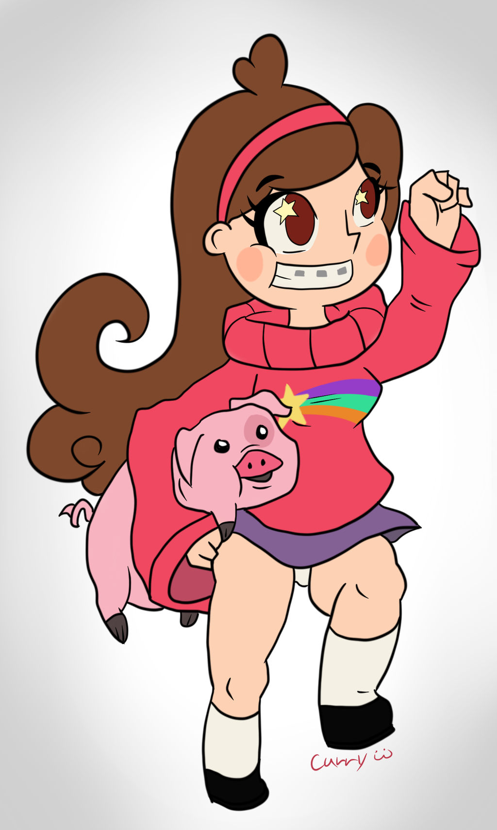 Mabel Pines and her Pet