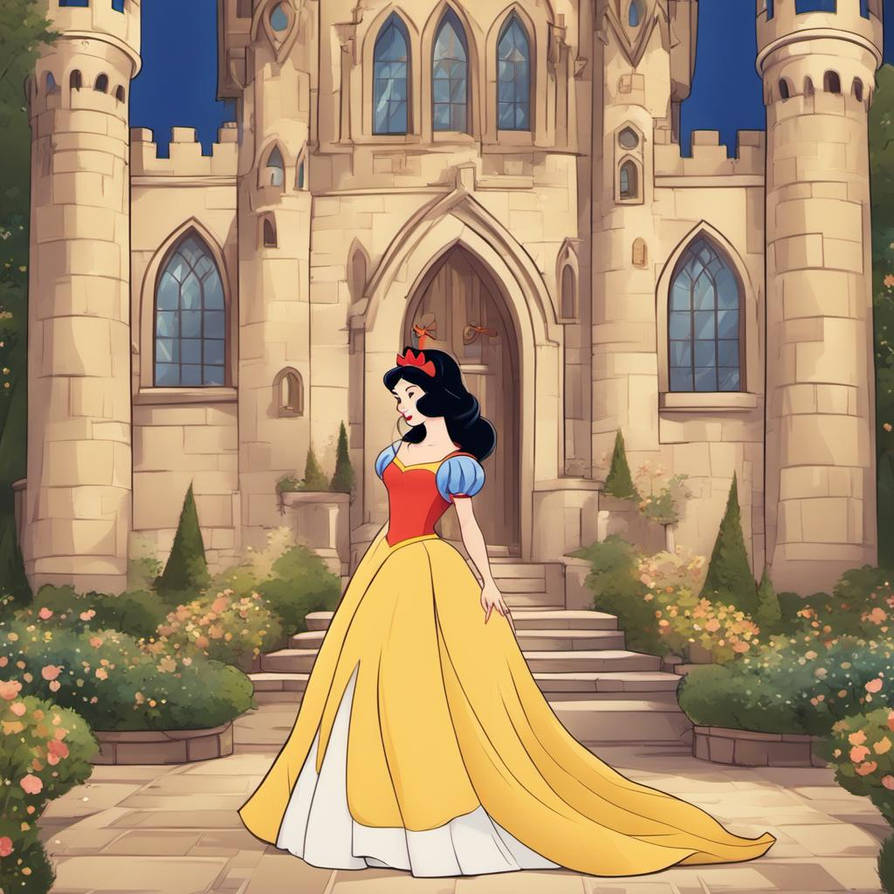 Disney Princess Cartoon Art Style