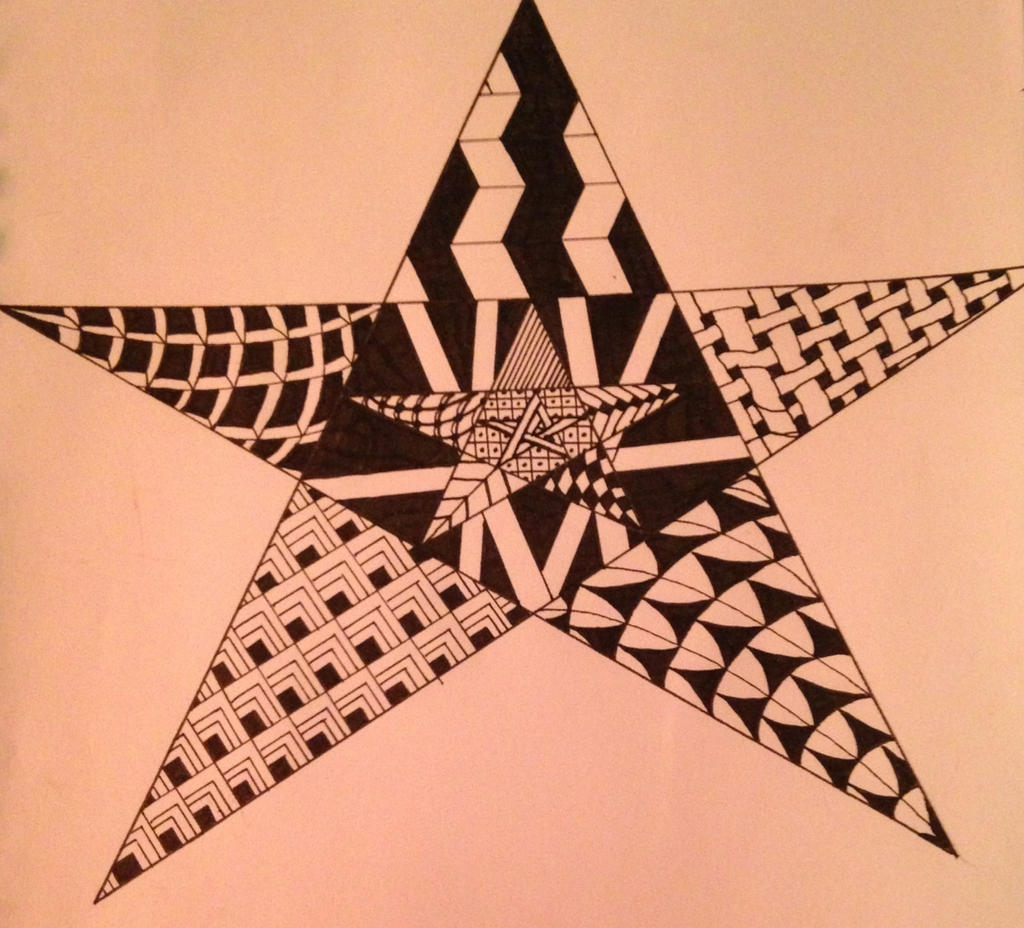 Star Rite Zentangle Patterns Star Zentangle by Mdaley77 on DeviantArt