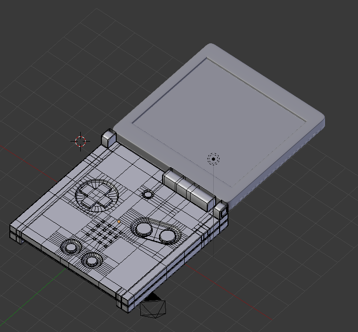 Gameboy SP topology by CubeMelonClock on DeviantArt