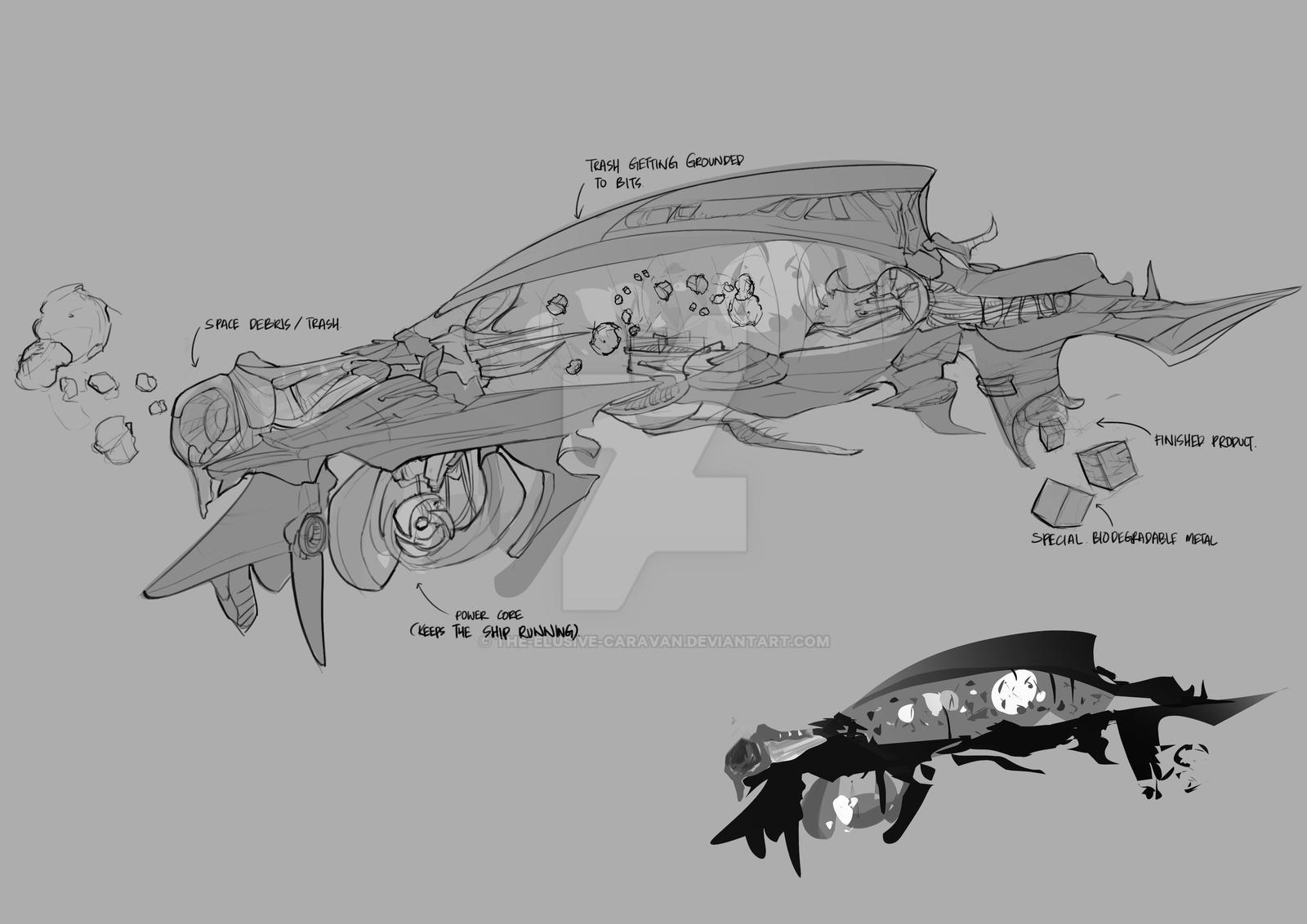 Galactic space-compositing Ship