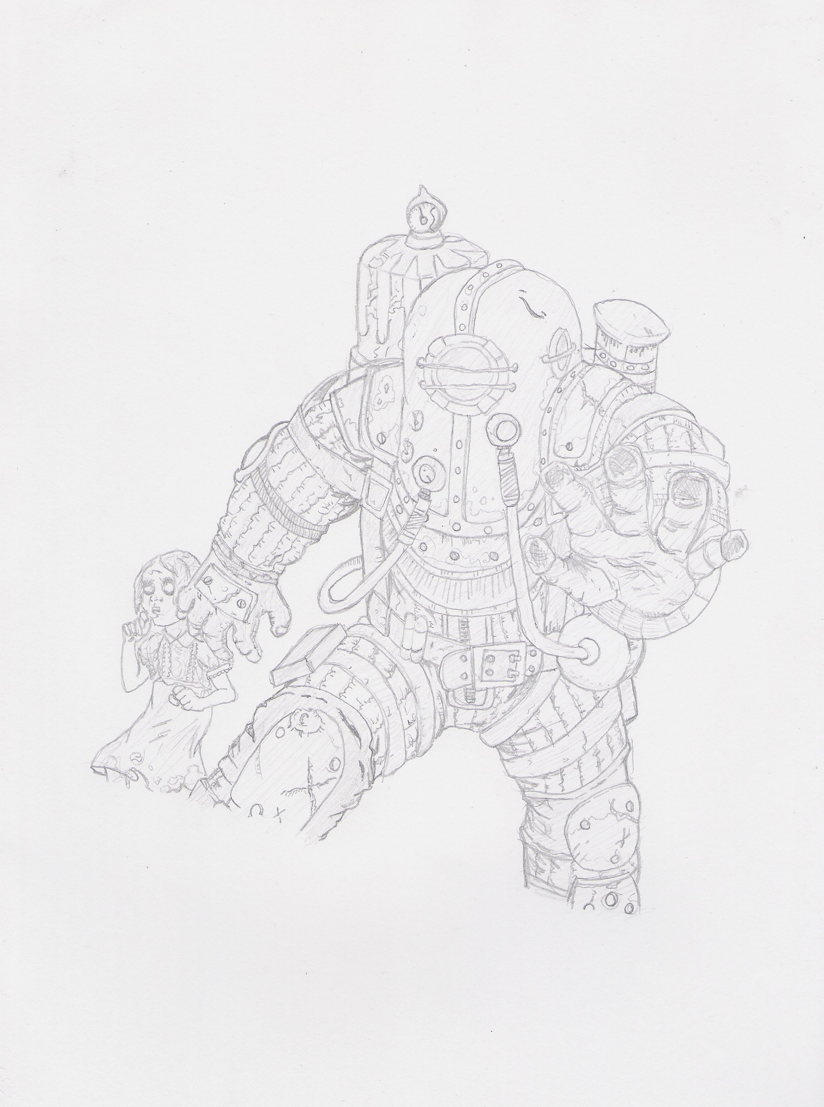 Bioshock Drawing 003 by Vaultapple on DeviantArt