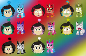Hanazuki X Unikitty emotions