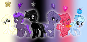 F and his friends as ponies