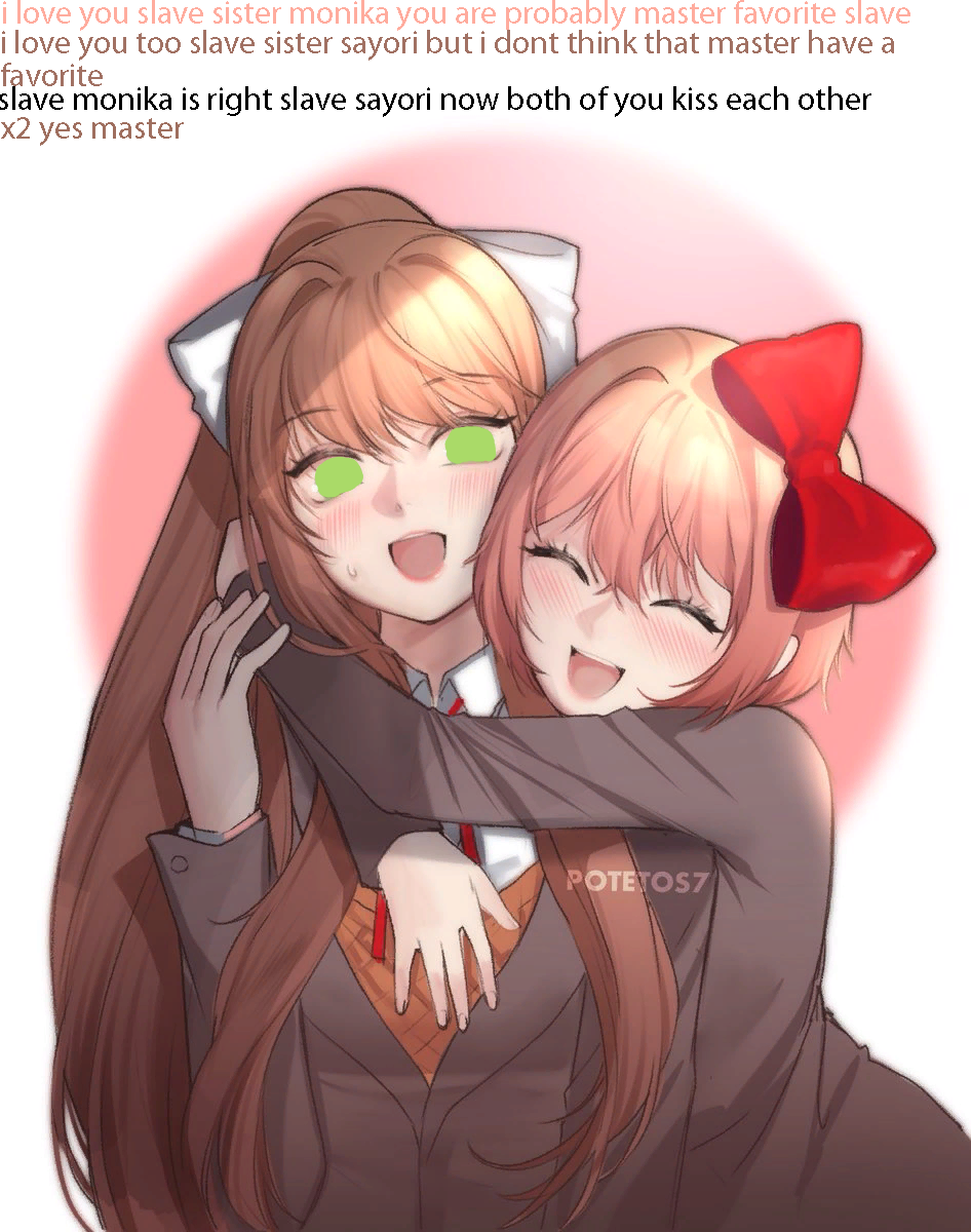 Monika aproveitando o dia com sua namorada (sayori)