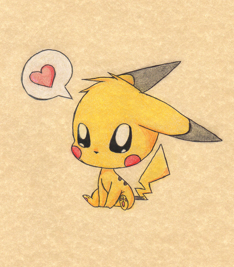 Chibi cute pikachu