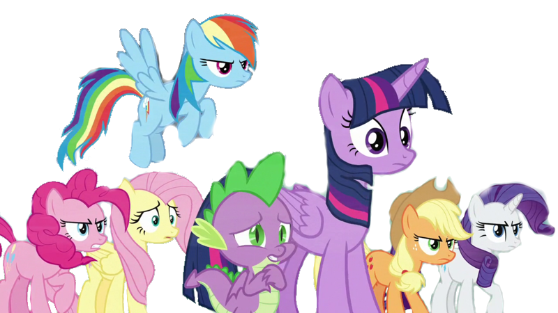 The Mane 6 png by Davidzilla7 on DeviantArt