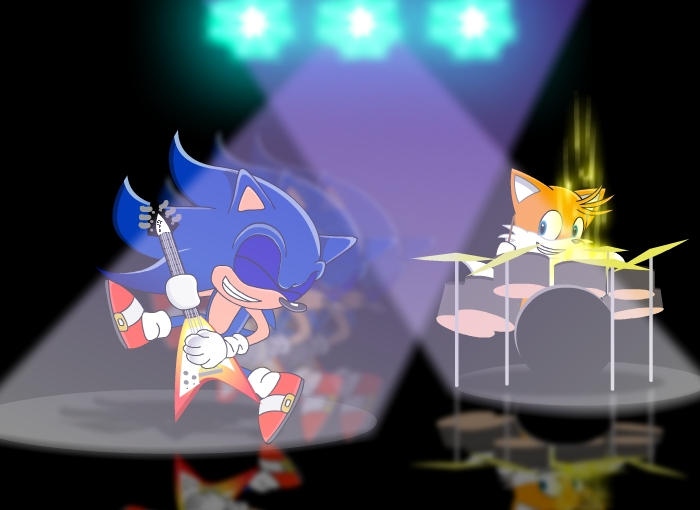 Sonic Rocker Sonic Wants To Rock by GoneIn10Seconds on DeviantArt