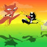 Skunk fu fighting