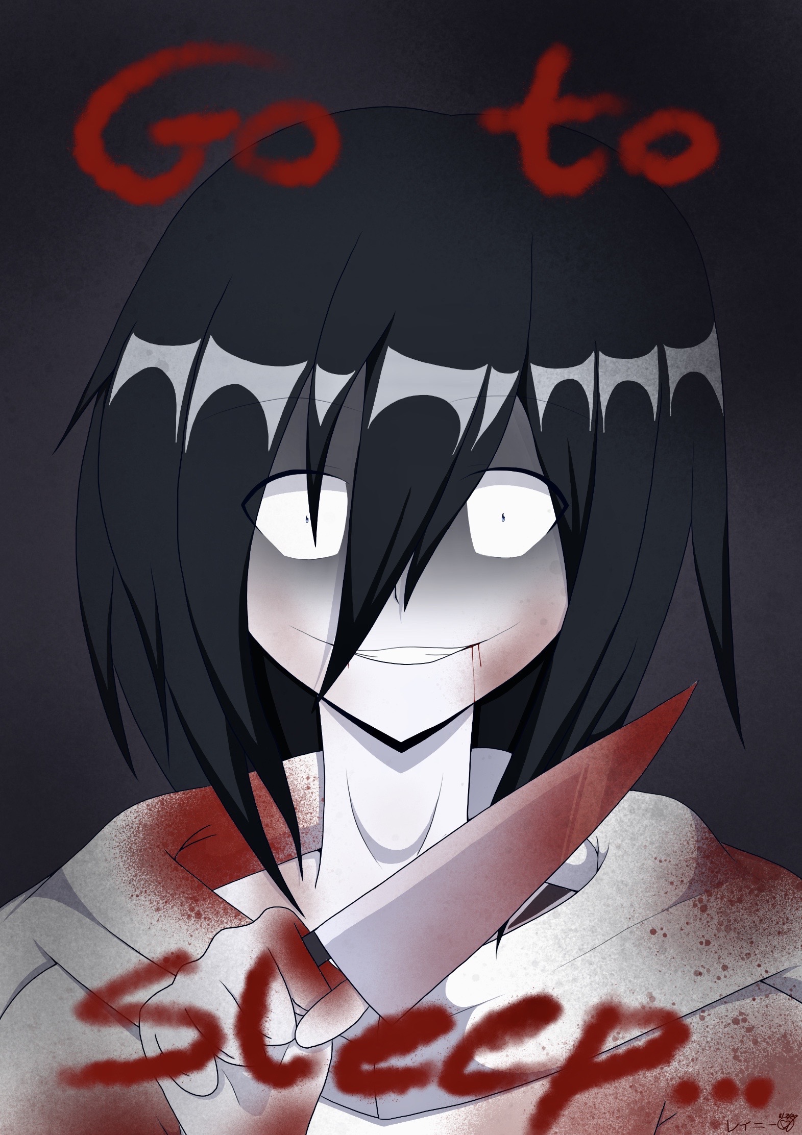 Jeff The Killer - fanart by maxjojobro on DeviantArt  Jeff the killer,  Creepypasta characters, Creepypasta