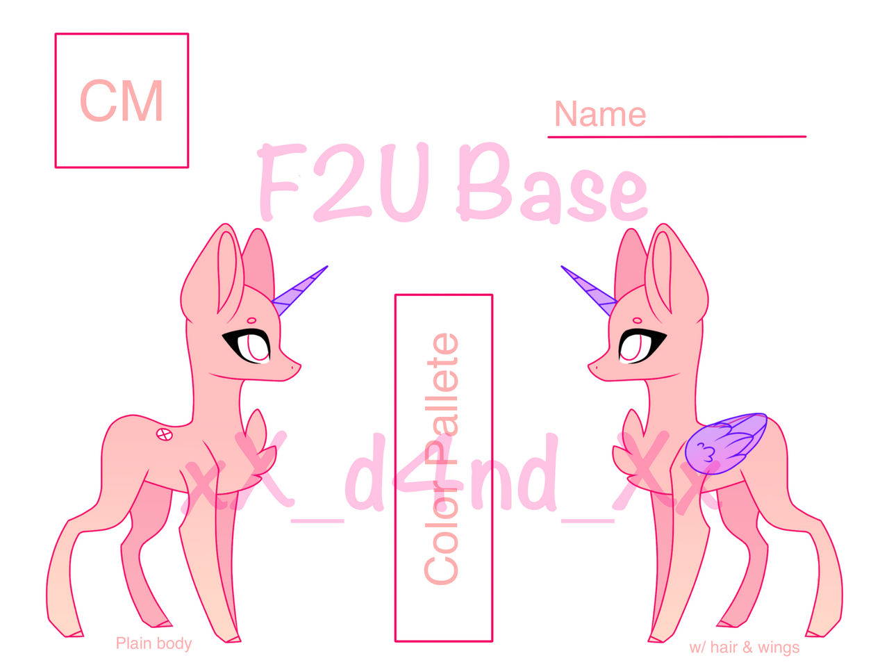 F2U MLP Mini Reference Base by D4ngojuku on DeviantArt