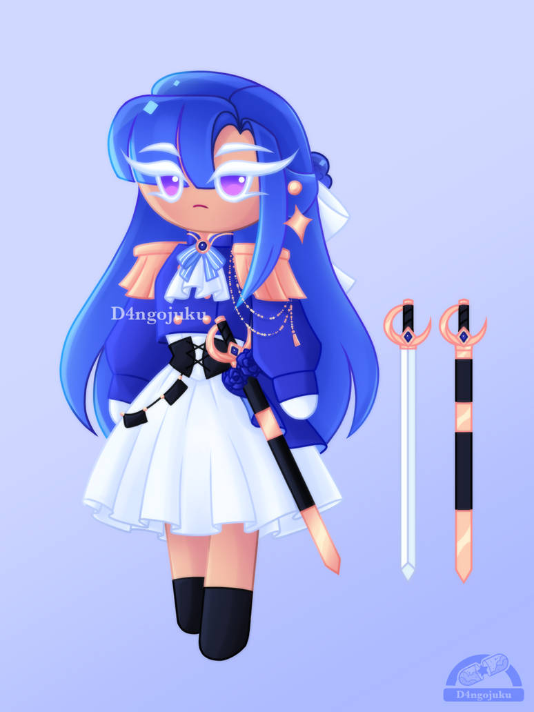 Blue Raspberry Cookie || Cookie Run Oc by D4ngojuku on DeviantArt