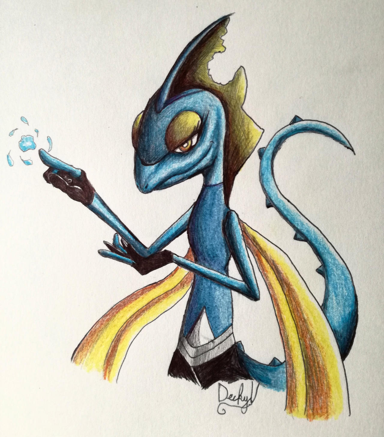 Inteleon Draw Inteleon by DeckyV-2 on DeviantArt
