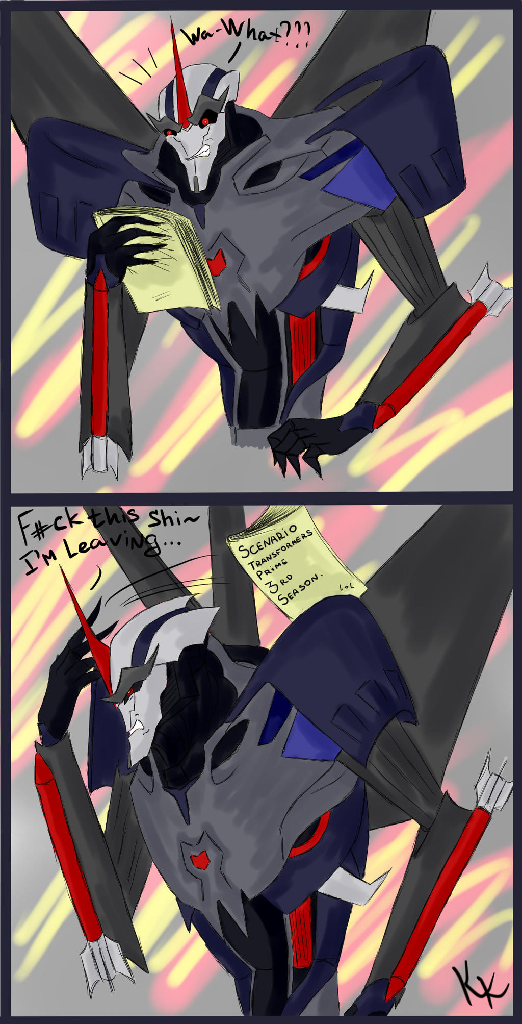 Tfp Angry TFP doodles Starscream by KristyBarka on DeviantArt