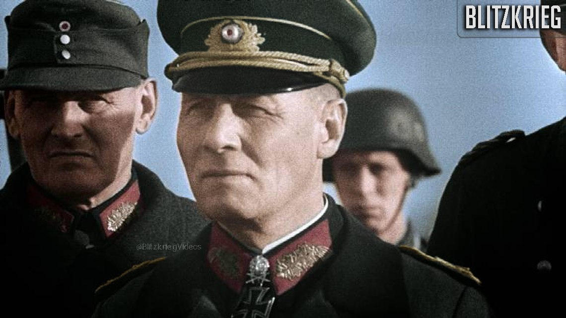 Rommel Color Rommel inspecting the Atlantic Wall, 1944. by BlitzkriegColor on DeviantArt