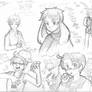 Hetalia Sketches: America and England