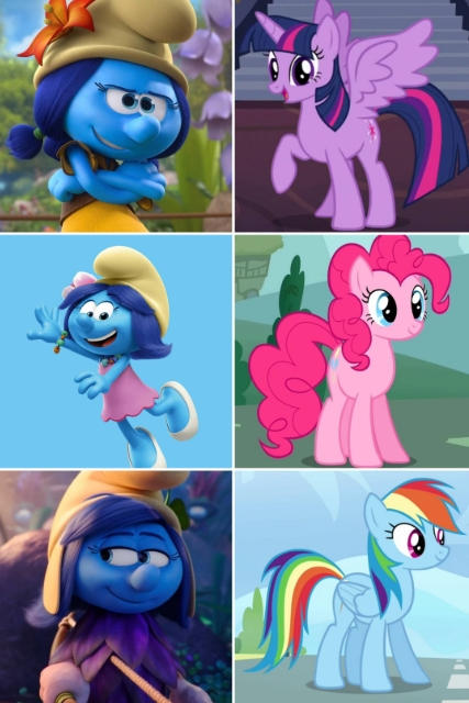 Mlp Comparisons MLP and Smurfs comparisons by DarkShadowWolf2004 on DeviantArt