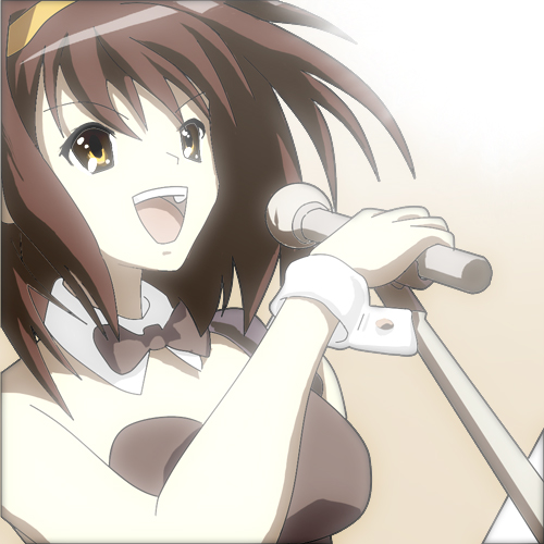 Haruhi Singing - Sketch to Vec