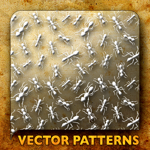 Vector Patterns. Workin' ants