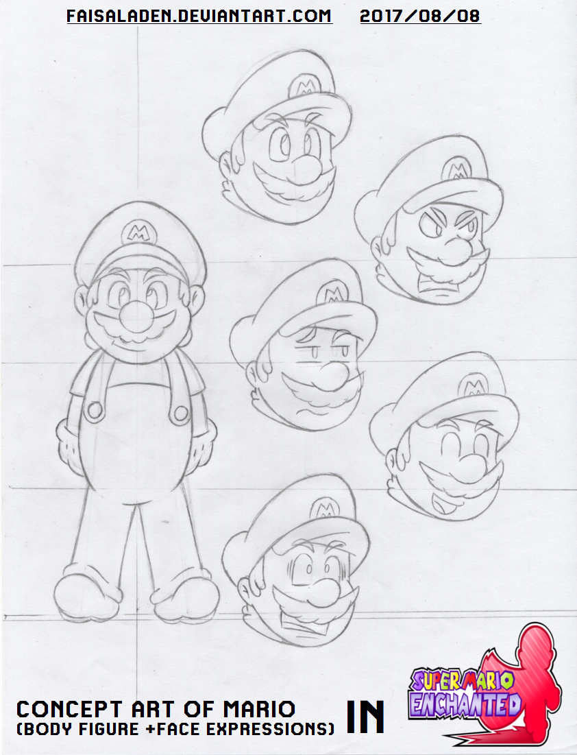 SME - Concept of Mario + Face Expressions by FaisalAden on DeviantArt