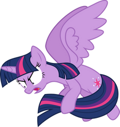 Twilight Sparkle protecting her tail