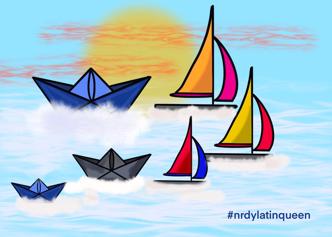 A fleet of Paper boats and toy boats by nrdylatinqueen on DeviantArt