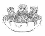 Owls from Noodles by MatejCadil