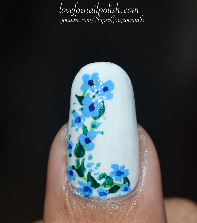 Blue Flower by Gorgeousnails