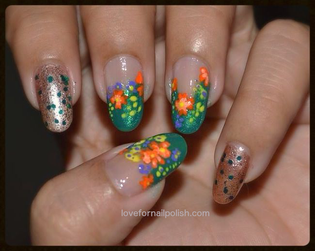 Spring Flower Nail Design