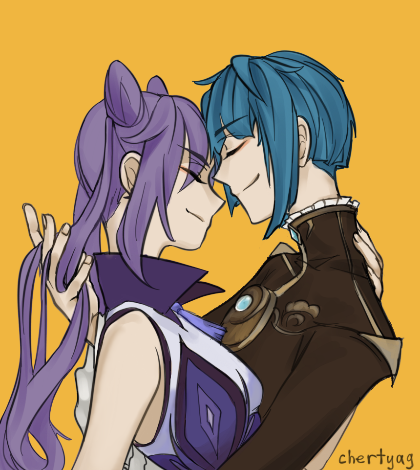 Keqing X Xingqiu By Chertyag On Deviantart