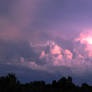 purple and pink clouds