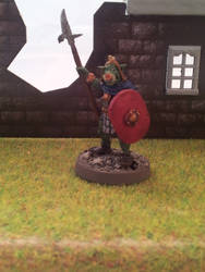Otherworld Pig-faced Orc with Spear and Shield