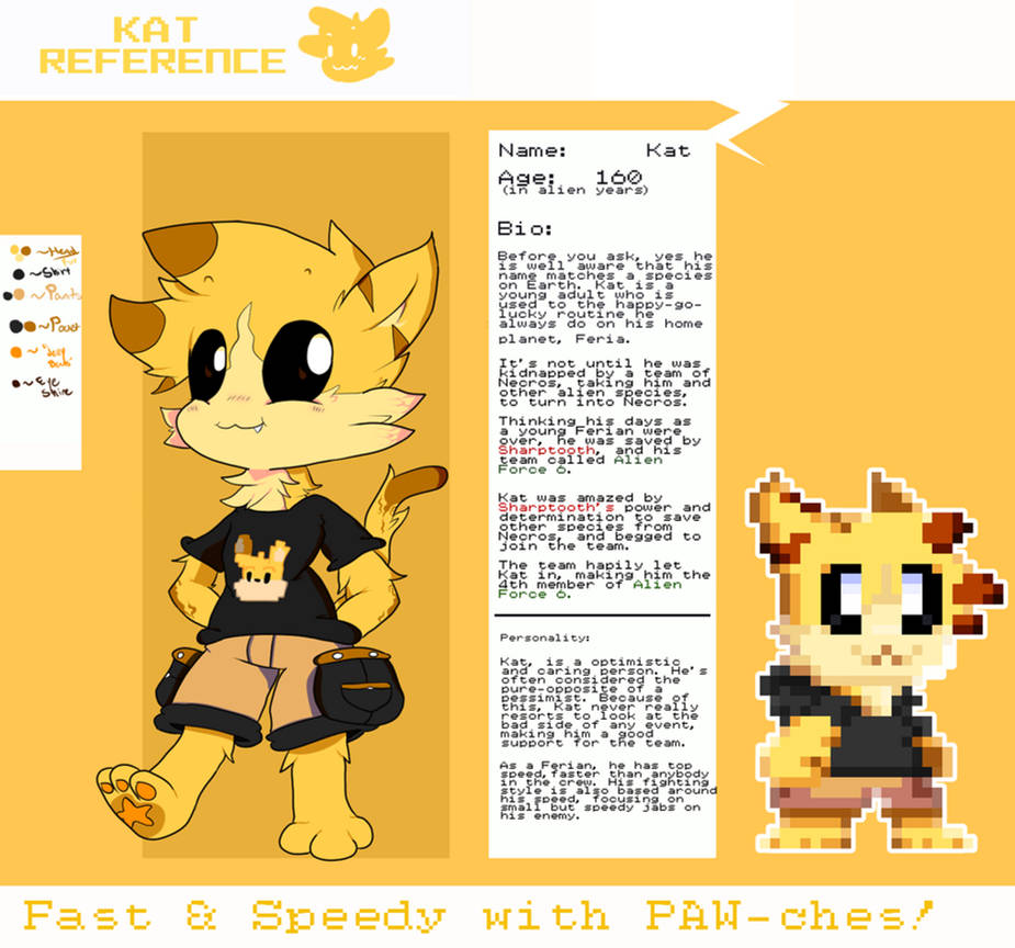 Kat REFERENCE SHEET by DavidChao23 on DeviantArt