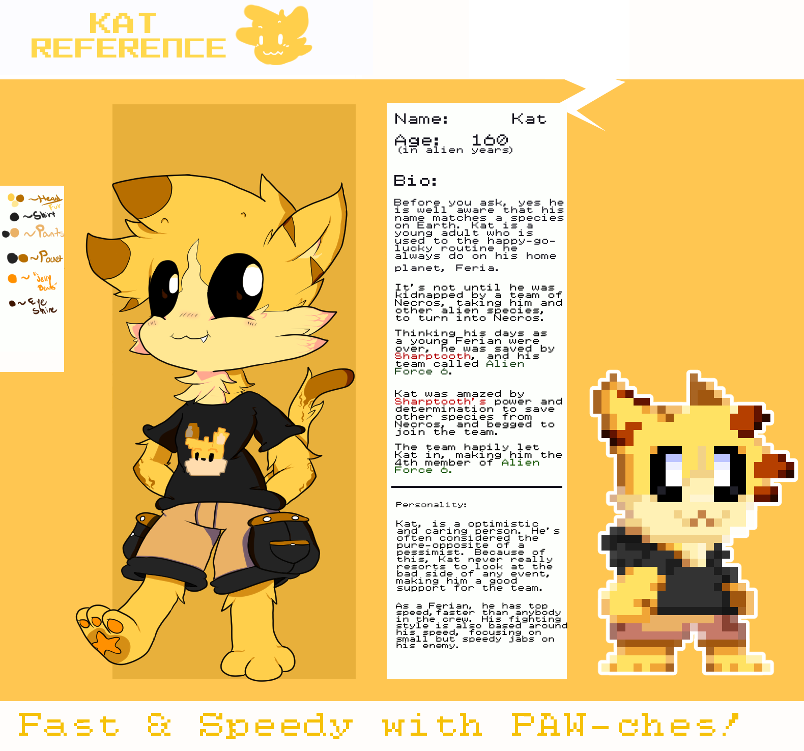 Kat REFERENCE SHEET by DavidChao23 on DeviantArt