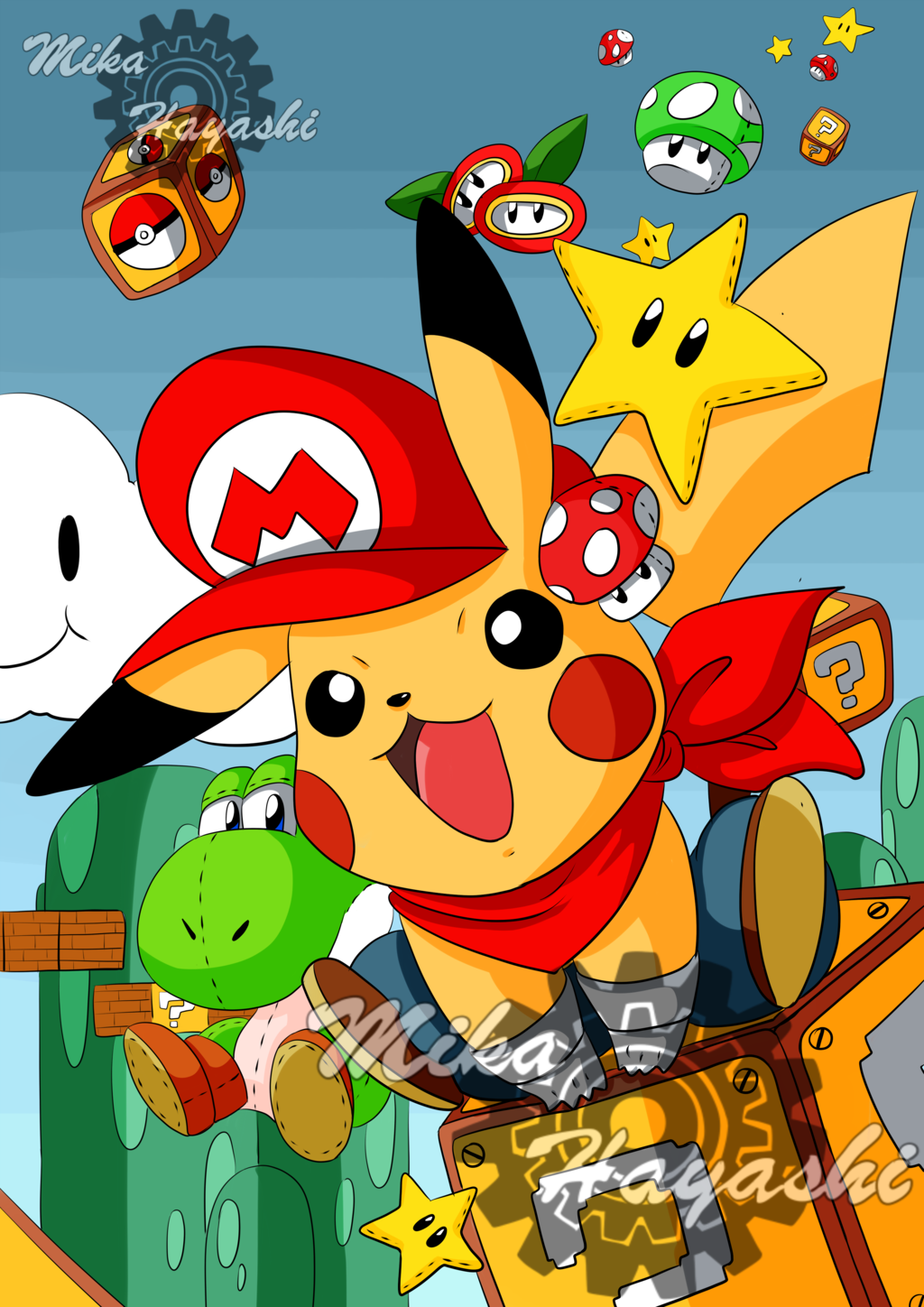 Fa Pikachu Mario World By Mikahk On Deviantart Fa Pikachu Mario World By Mikahk On Deviantart