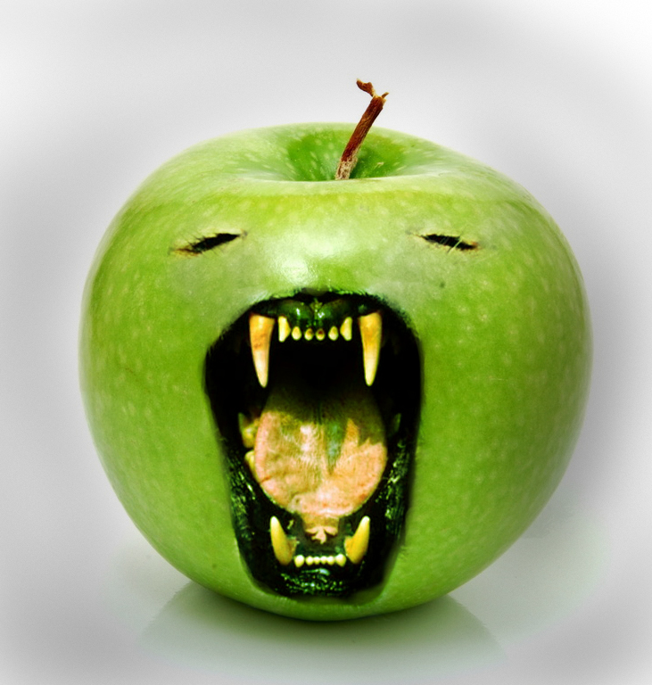 The apple of my ...mouth?