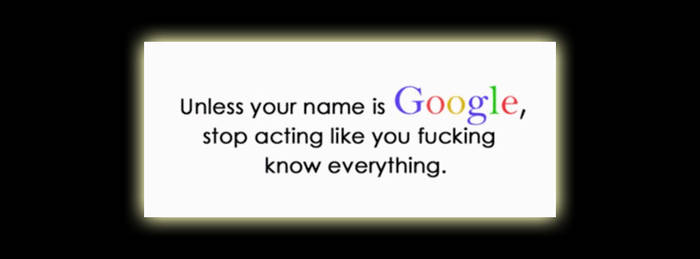 unless you name is google