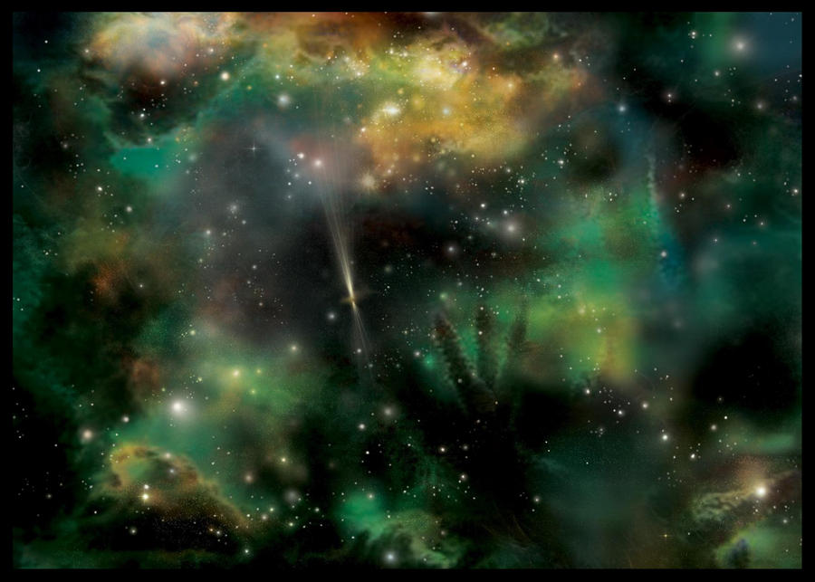 Green Space Texture Background by RavenMaddArtwork